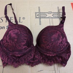 New purple la senza push up bra size 32b perfect condition